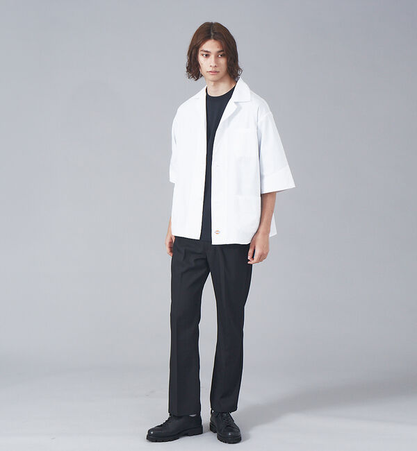 ABAHOUSE「【Dickies / ディッキーズ】別注 オーバーサイズ Wポケット オープンカ」|シャツ・ブラウス|
