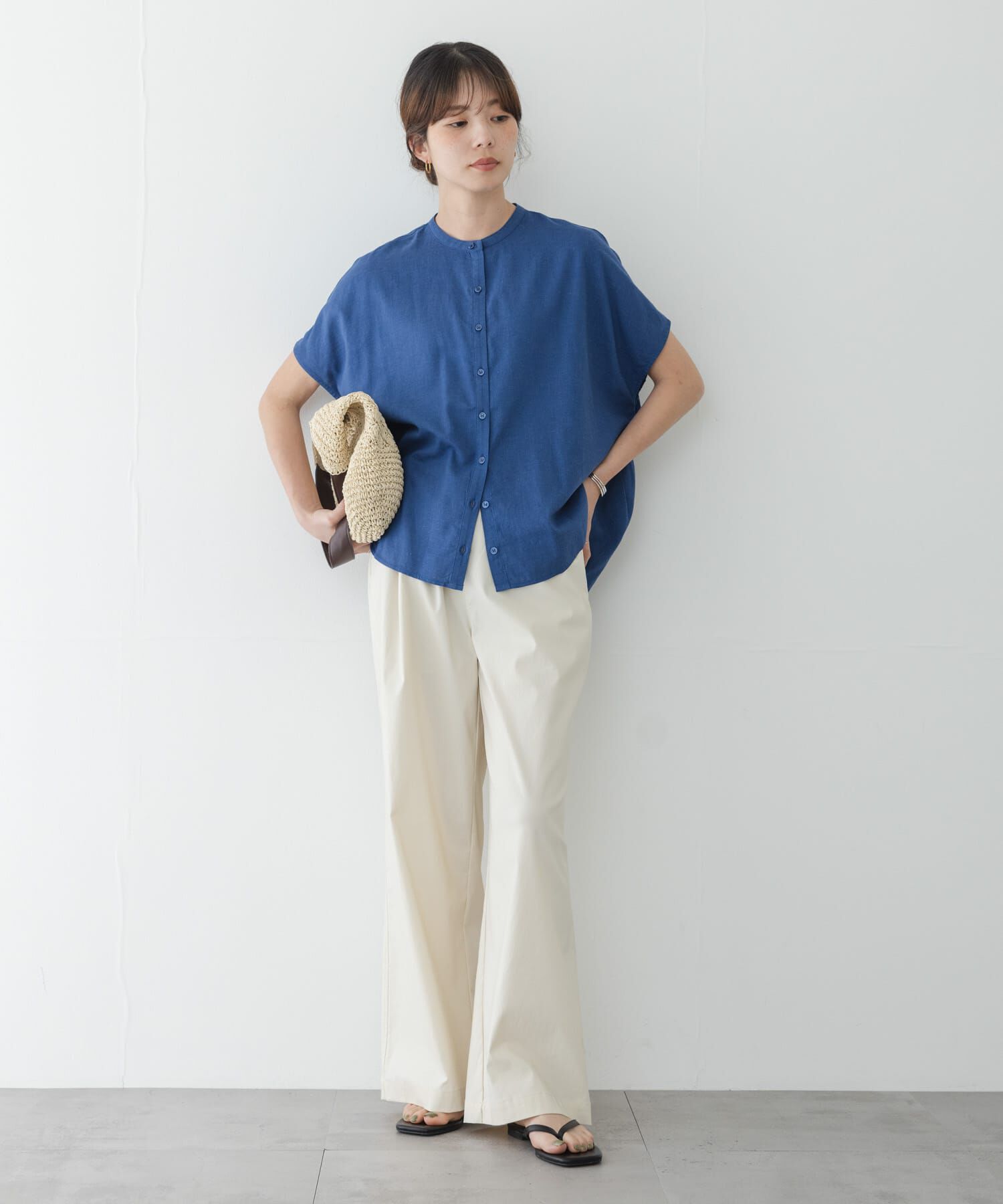 Sonny Label 「リネン混コクーンフレンチブラウス」|シャツ・ブラウス|