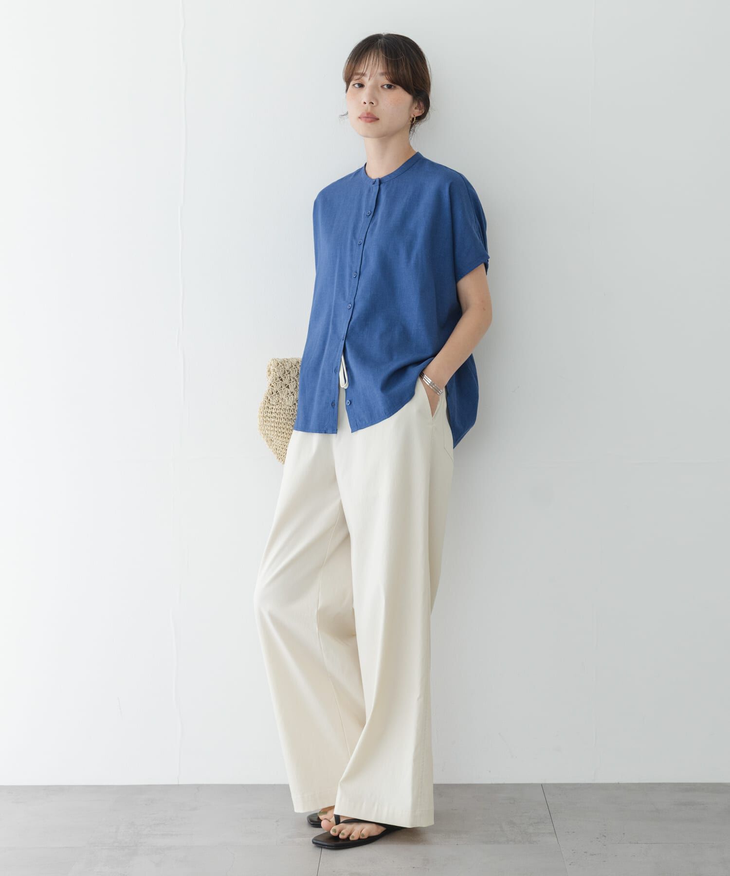 Sonny Label 「リネン混コクーンフレンチブラウス」|シャツ・ブラウス|
