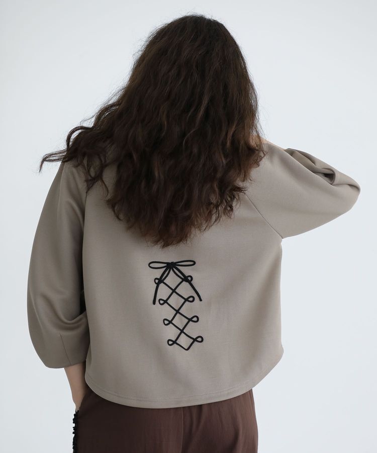 Green Parks「■ESCAR コルセットコード刺繍プルオーバー」|Tシャツ・カットソー|