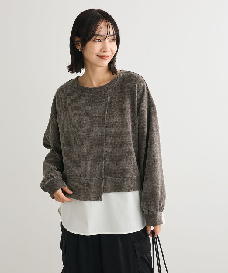 Green Parks「カットコーデュロイドッキングプルオーバー」|Tシャツ・カットソー|