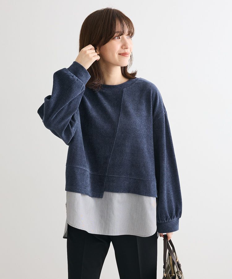 Green Parks「カットコーデュロイドッキングプルオーバー」|Tシャツ・カットソー|
