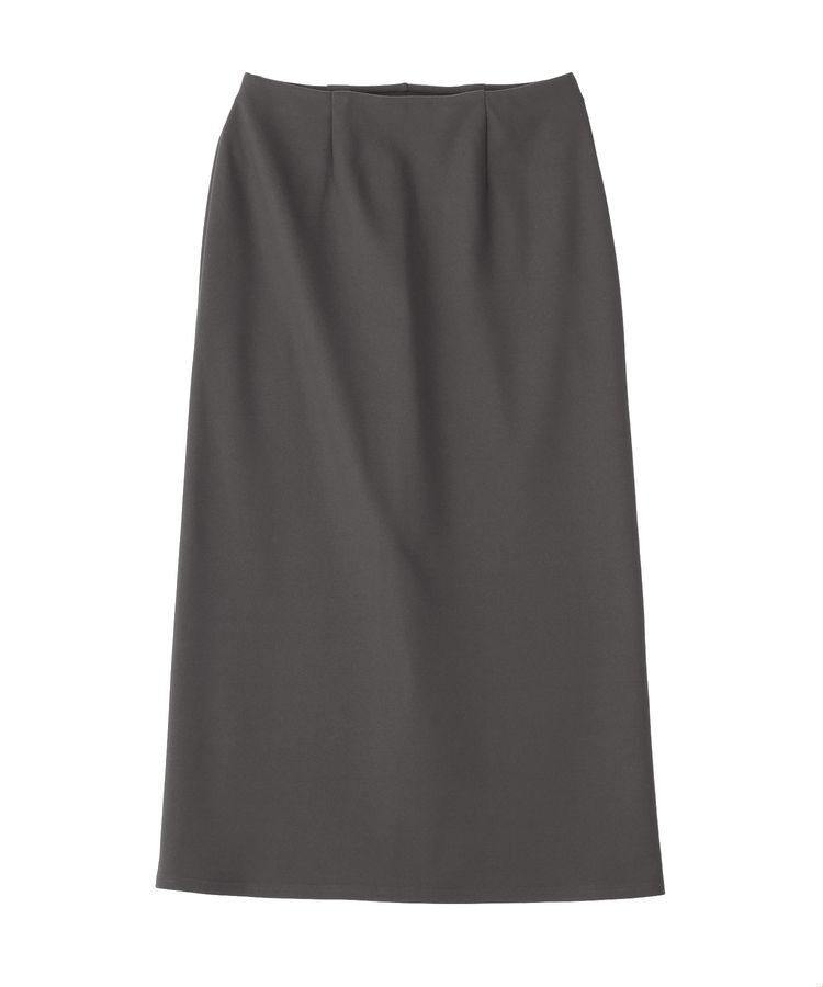 Green Parks「ジャージージョーゼットナロースカート」|タイト|Dark Brown