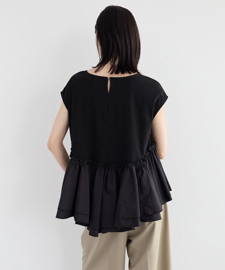 YECCA VECCA「アシメペプラムカットソー」|Tシャツ・カットソー|