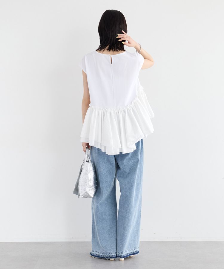 YECCA VECCA「アシメペプラムカットソー」|Tシャツ・カットソー|