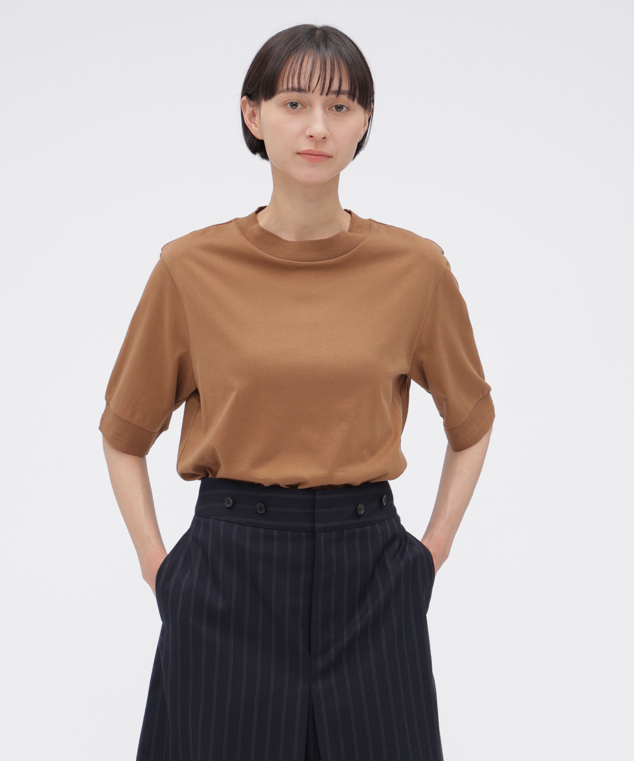  「COTTON LINEN JERSEY TOP」|Tシャツ・カットソー|MUSTARD3