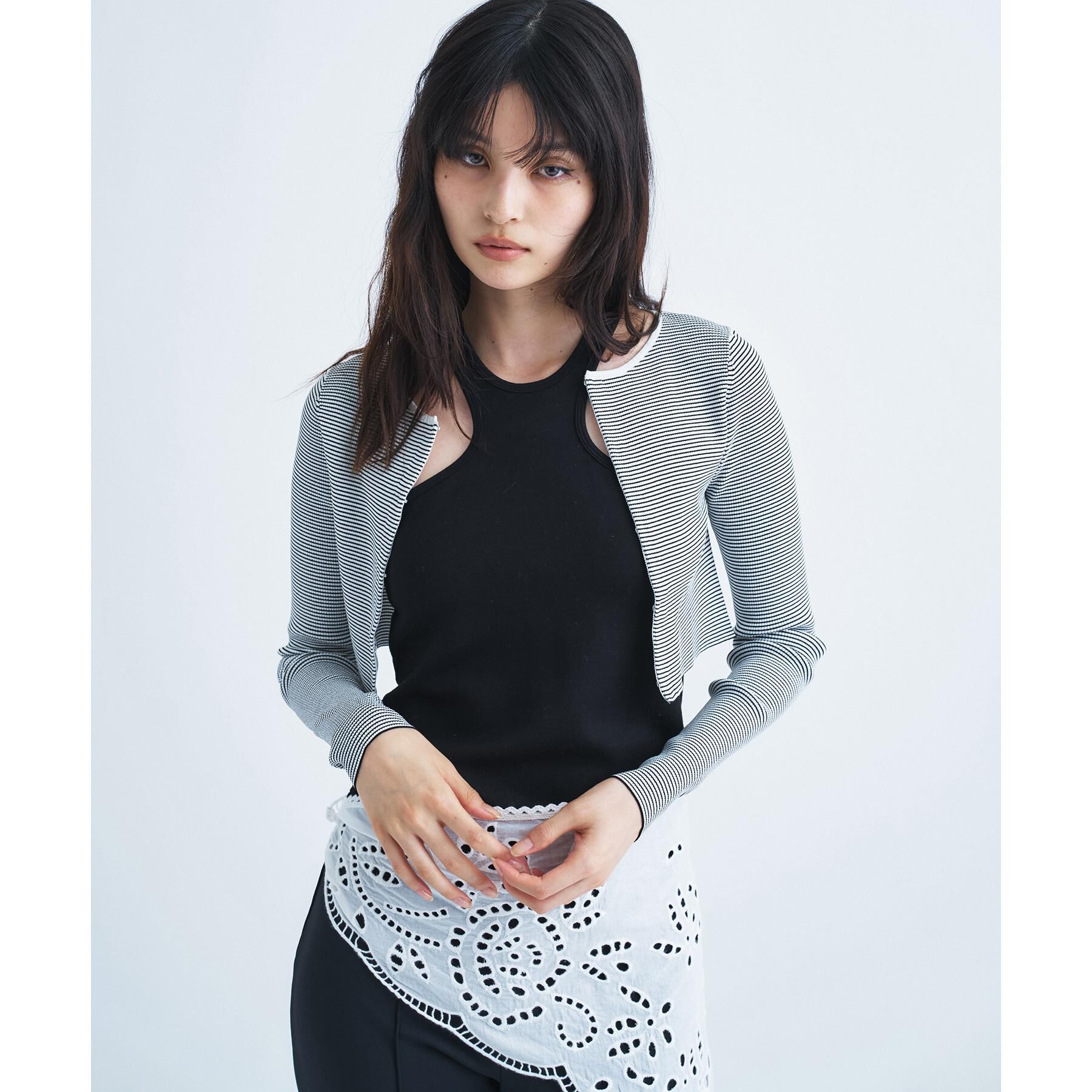 CODE A「【Re】【Cup-in】design cut tank」|キャミソール|
