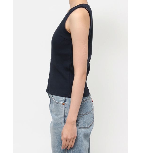 Ungrid「チュールコンビノースリデザイントップス」|Tシャツ・カットソー|