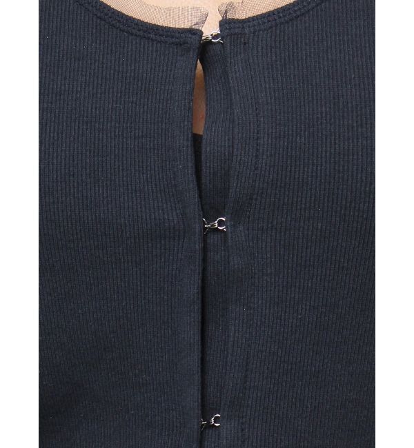 Ungrid「チュールコンビノースリデザイントップス」|Tシャツ・カットソー|