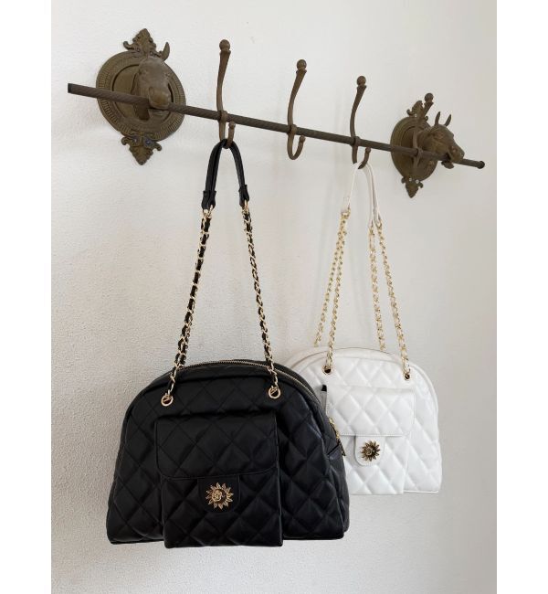 EVRIS「キルティングチェーンポケットBAG」|ショルダー・メッセンジャー|