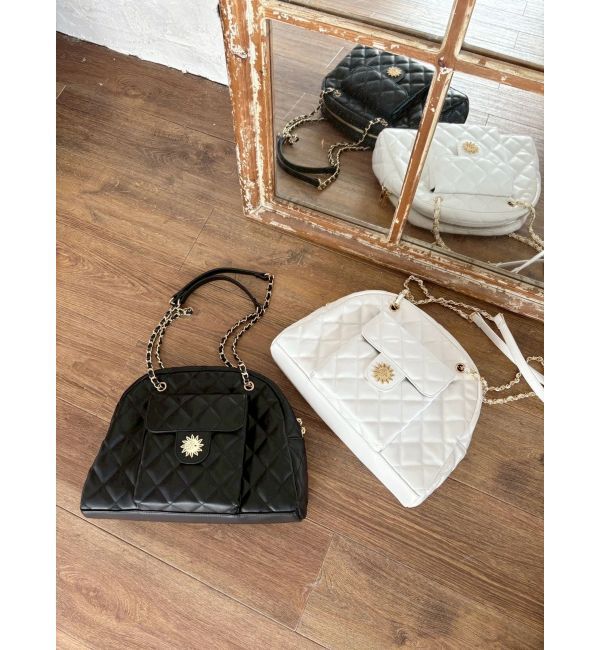 EVRIS「キルティングチェーンポケットBAG」|ショルダー・メッセンジャー|