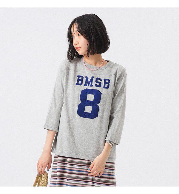 BEAMSBOY「テンジク フットボール 3/4 Tシャツ」|Tシャツ・カットソー|