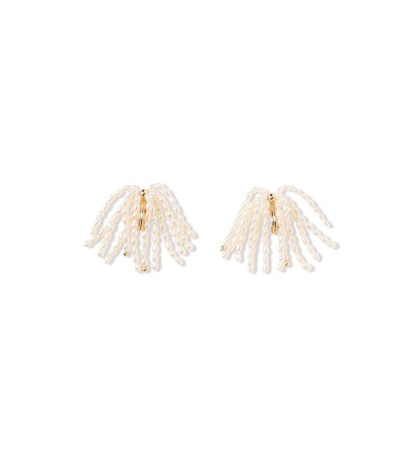 Demi-Luxe BEAMS 「jour couture / Silk.02 イヤリング」|その他|WHITE