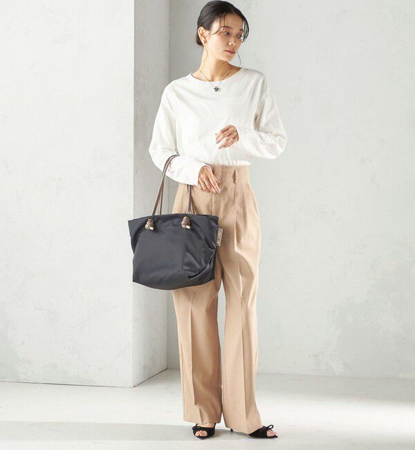 SHIPS for women「〈洗濯機可能〉オーガニックコットン ロング スリーブ TEE」|Tシャツ・カットソー|
