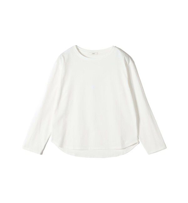 SHIPS for women「〈洗濯機可能〉オーガニックコットン ロング スリーブ TEE」|Tシャツ・カットソー|