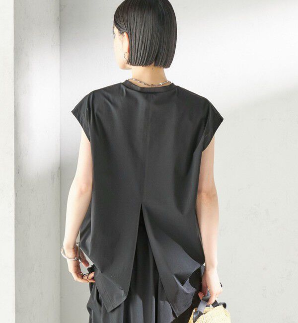 SHIPS for women「【SHIPS別注】TAION: 〈UVカット/接触冷感/吸水速乾〉バック スリット TEE」|Tシャツ・カットソー|