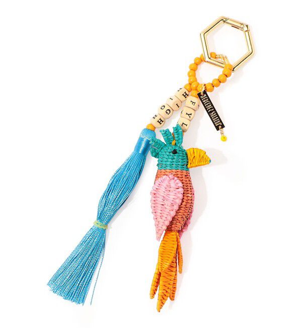 TOMORROWLAND GOODS「MERCEDES SALAZAR Fly High Cacatua キーチェーン」|チャーム・キーホルダー|62 ライトブルー系
