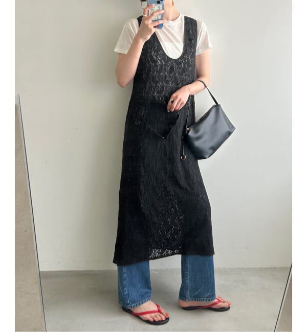 SLOBE IENA「レースノースリーブ 2WAY ワンピース」|ワンピース|