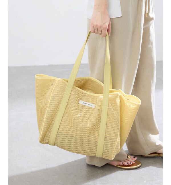 IENA「《洗濯機洗い可》qbag paris/キューバッグ パリ NEST ZIP M バッグ」|トートバッグ|