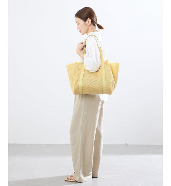 IENA「《洗濯機洗い可》qbag paris/キューバッグ パリ NEST ZIP M バッグ」|トートバッグ|