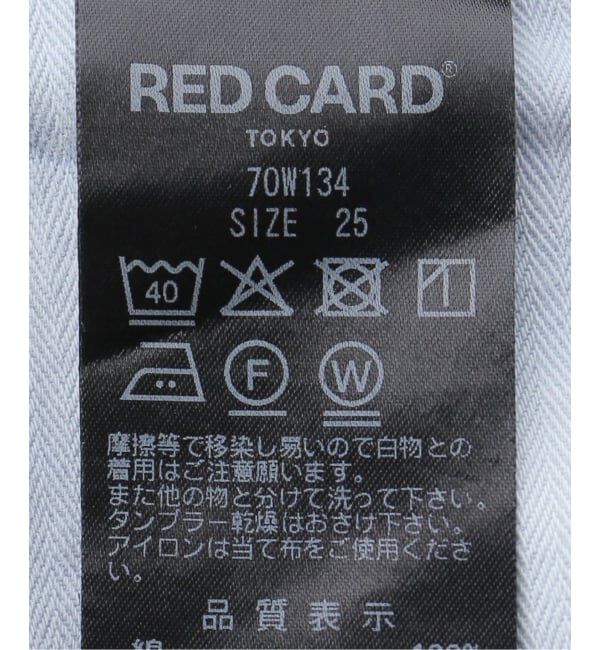 IENA LA BOUCLE「RED CARD TOKYO レッドカード トーキョー Florida ワイドストレート 70W13401」|デニム|