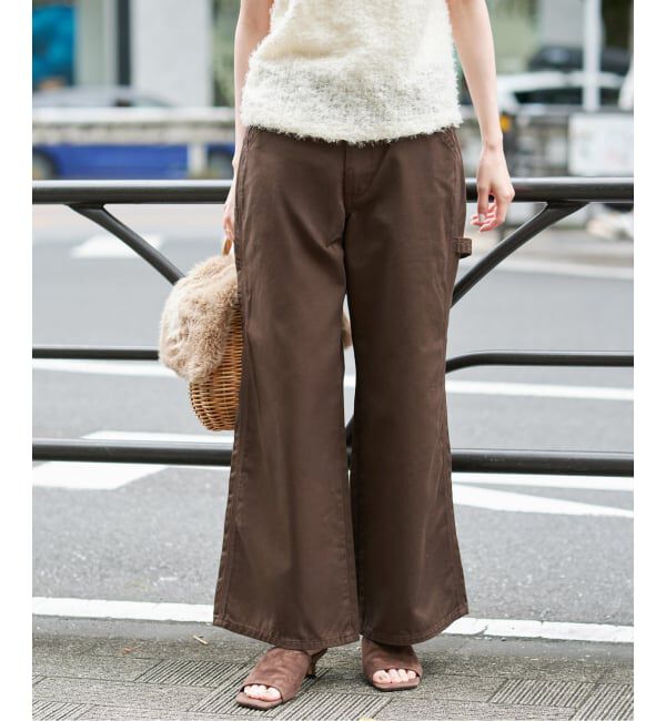 SLOBE IENA「《予約》LEE/リー SLOBE別注 Loose Flare ペインターパンツ」|デニム|