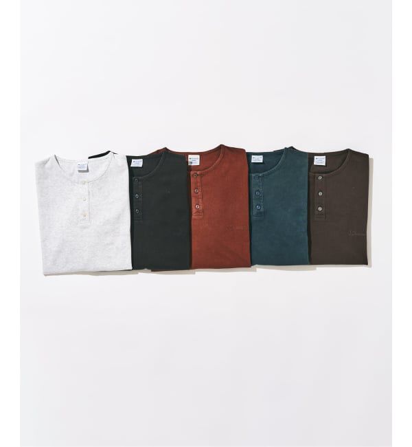 417 EDIFICE「CHAMPION / チャンピオン 417別注 Bleach Wash ヘンリー」|Tシャツ・カットソー|
