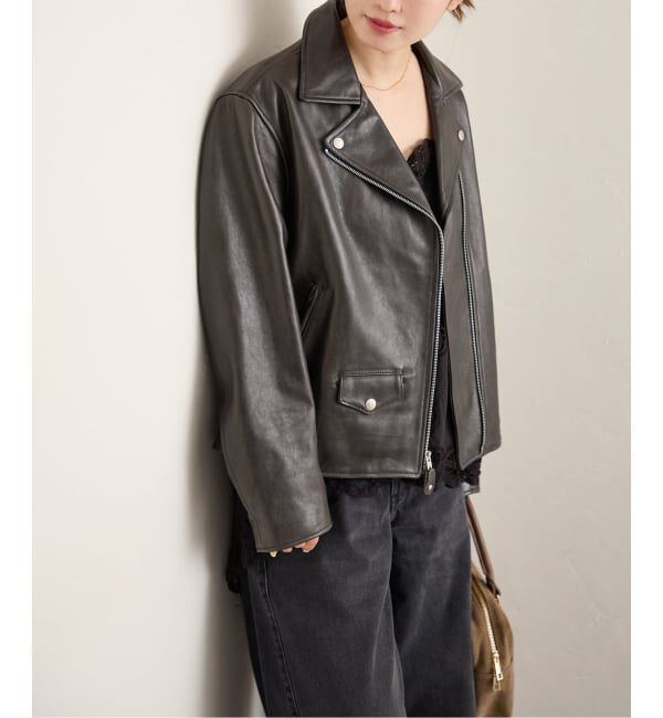 JOURNAL STANDARD「《予約》別注【Schott/ショット】for JS ラムレザー ダブルライダース ジャケット」|ライダースジャケット|