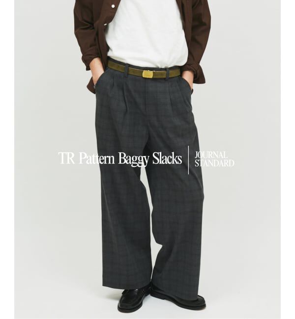 JOURNAL STANDARD「《予約》TR パターン バギー スラックス &ldquo;チェック / ストライプ&rdquo;」|スラックス|グレーA