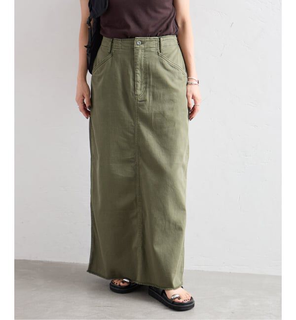 JOURNAL STANDARD「《予約》Military Cargo Skirt」|スカート|カーキ