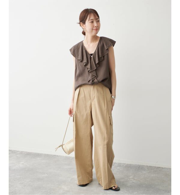 Spick and Span「フロントフリルブラウス」|シャツ・ブラウス|