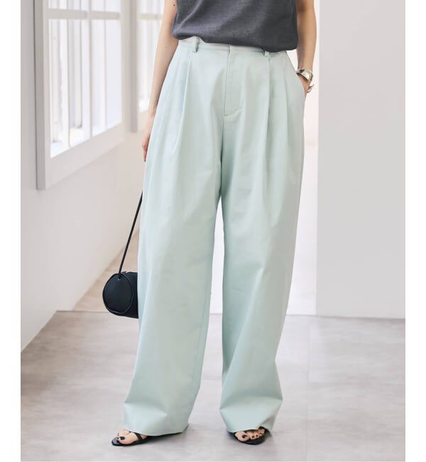 Spick and Span「Higuchi*S 2タックツイルパンツ」|チノ|