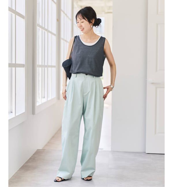 Spick and Span「Higuchi*S 2タックツイルパンツ」|チノ|
