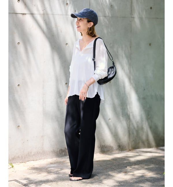 FRAMeWORK「≪予約≫キュプラ混シアーワッフルTee」|Tシャツ・カットソー|