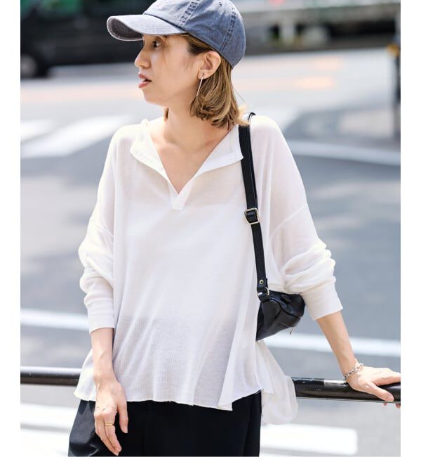 FRAMeWORK「≪予約≫キュプラ混シアーワッフルTee」|Tシャツ・カットソー|