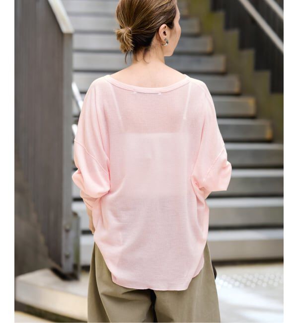 FRAMeWORK「≪予約≫キュプラ混シアーワッフルTee」|Tシャツ・カットソー|