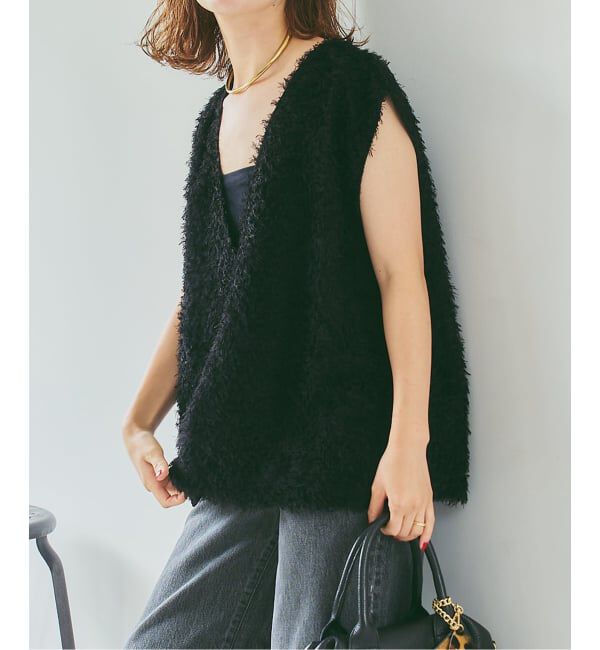 Spick and Span「《追加》フェザーライクベスト」|シャツ・ブラウス|