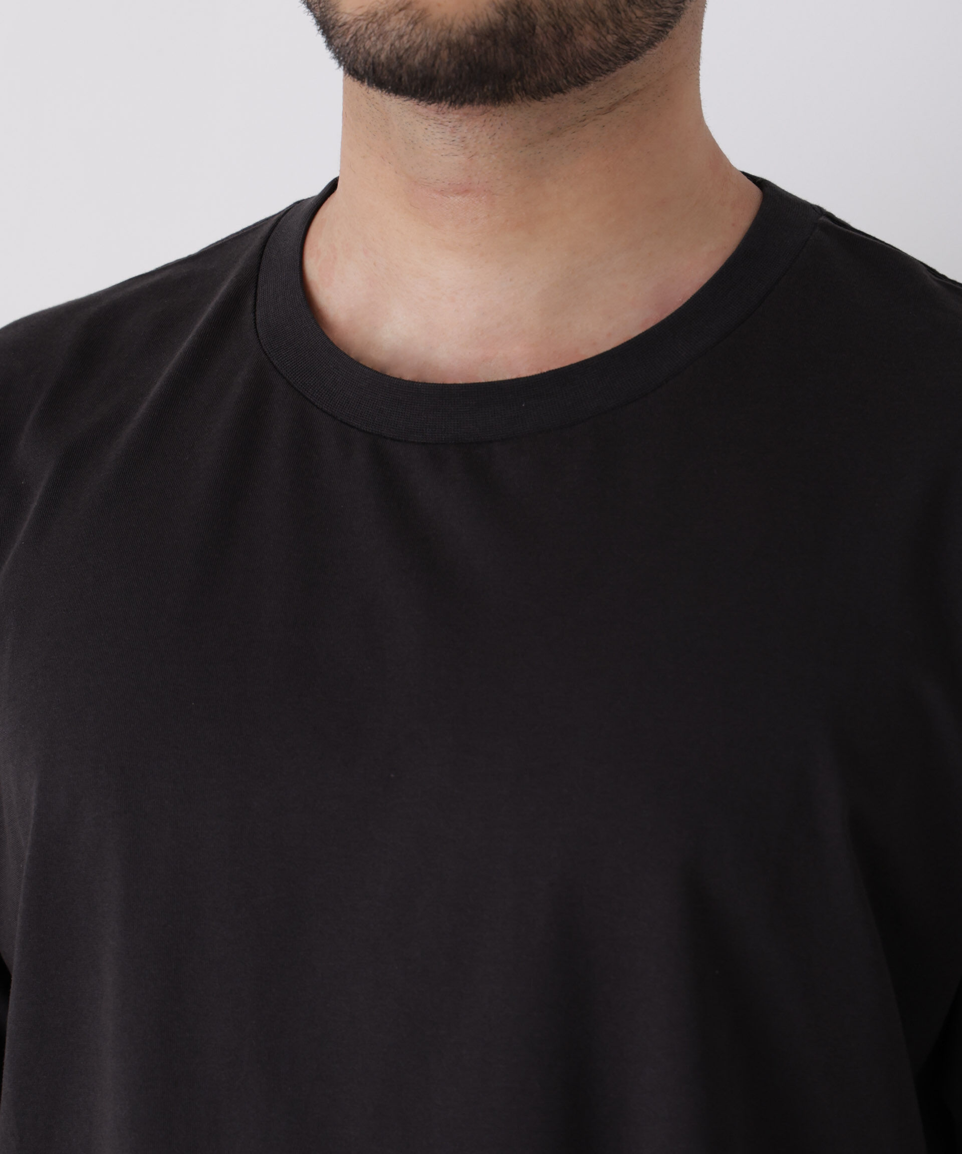 NANO universe「WEB限定/USAコットン&times;COOLMAX(R)ワイドTシャツ 半袖」|Tシャツ・カットソー|