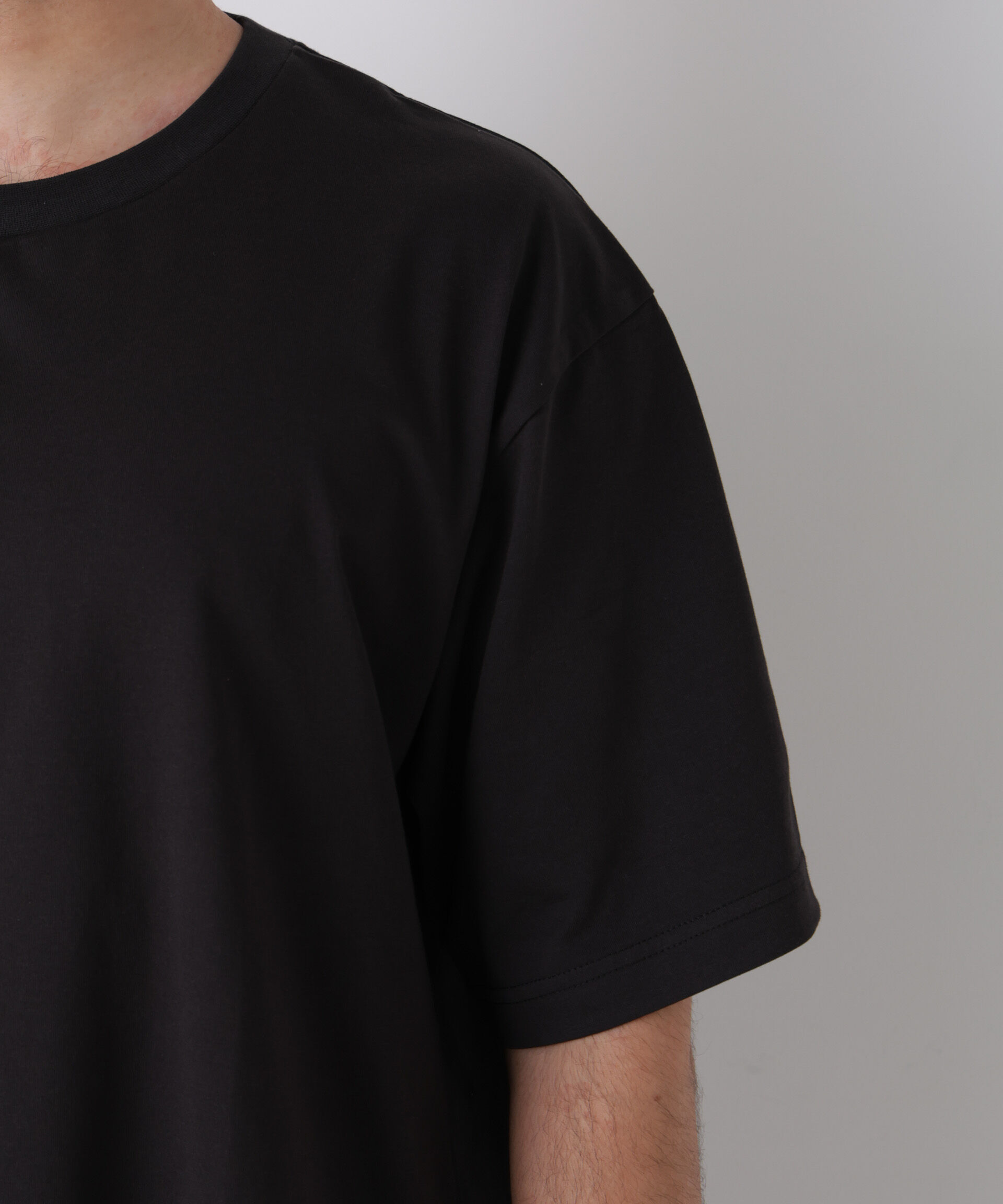 NANO universe「WEB限定/USAコットン&times;COOLMAX(R)ワイドTシャツ 半袖」|Tシャツ・カットソー|