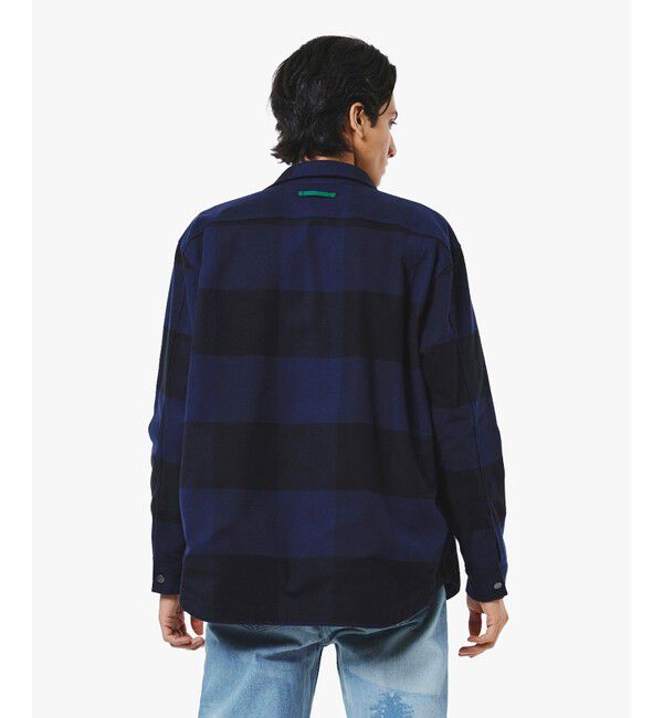 LACOSTE「プレーン&times;バッファローチェックリバーシブルシャツアウター」|シャツ・ブラウス|