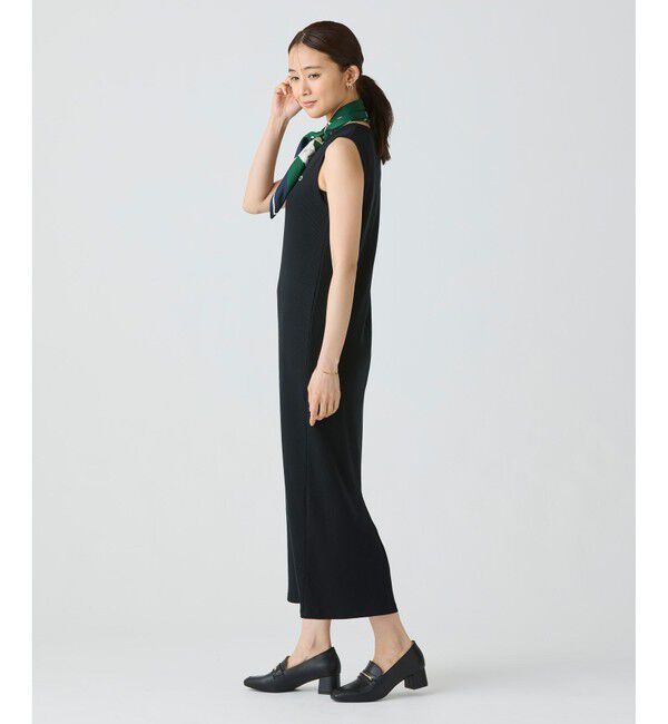 LACOSTE「ノースリーブ ロングリブニットドレス / リブニットワンピース」|ワンピース|
