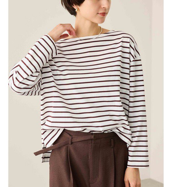 Rope&rsquo;Picnic「ボックスシルエットボーダーカットソー」|Tシャツ・カットソー|