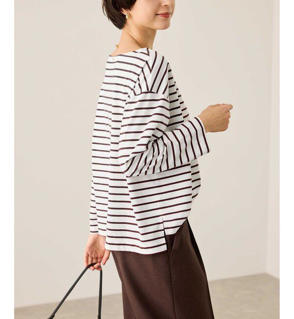 Rope&rsquo;Picnic「ボックスシルエットボーダーカットソー」|Tシャツ・カットソー|