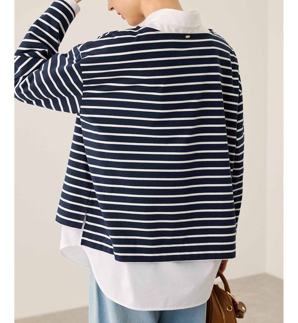 Rope&rsquo;Picnic「ボックスシルエットボーダーカットソー」|Tシャツ・カットソー|