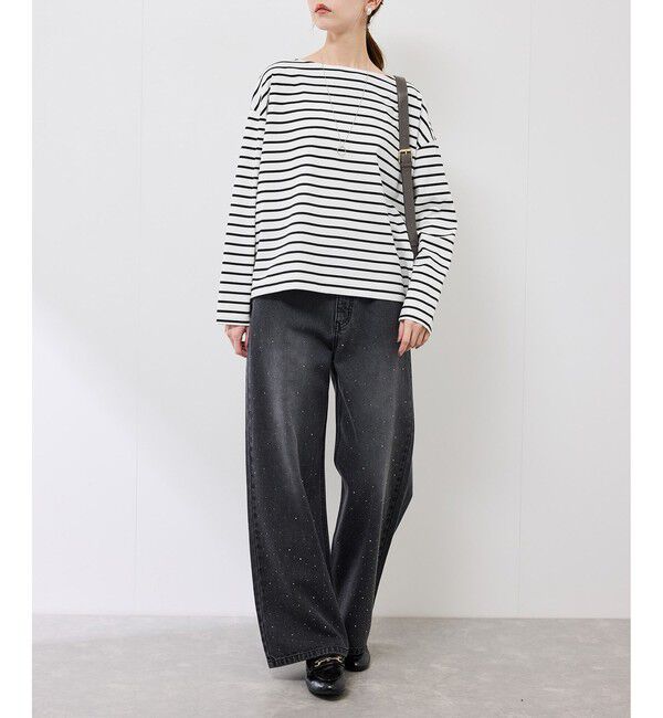 Rope&rsquo;Picnic「ボックスシルエットボーダーカットソー」|Tシャツ・カットソー|