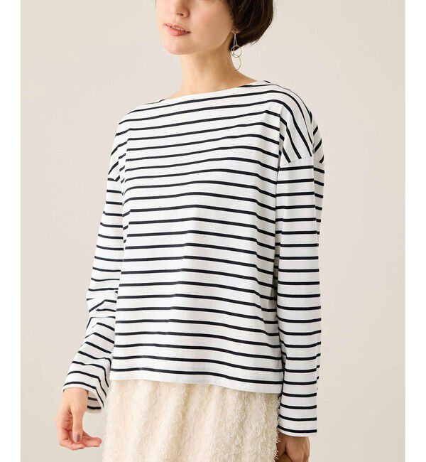 Rope&rsquo;Picnic「ボックスシルエットボーダーカットソー」|Tシャツ・カットソー|
