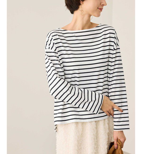 Rope&rsquo;Picnic「ボックスシルエットボーダーカットソー」|Tシャツ・カットソー|