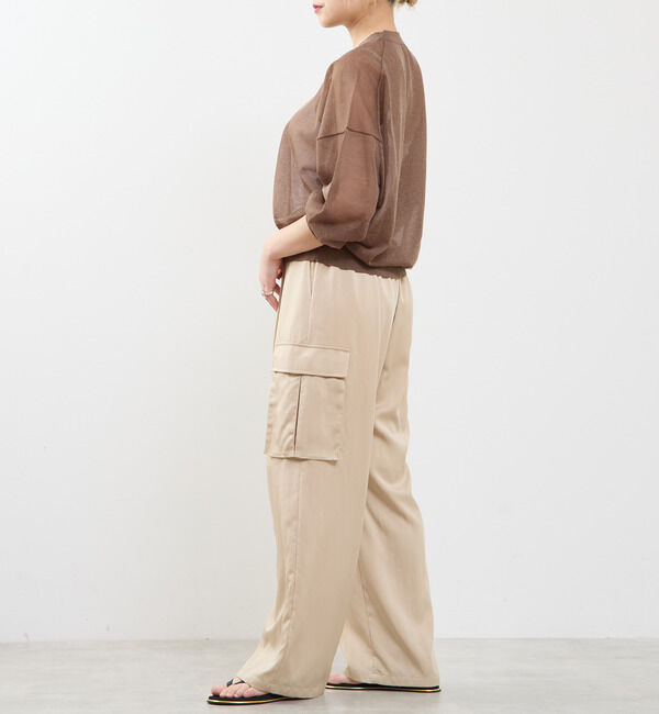 SOFFITTO「テンセルリネンVネックシアーニット」|ニット・セーター|