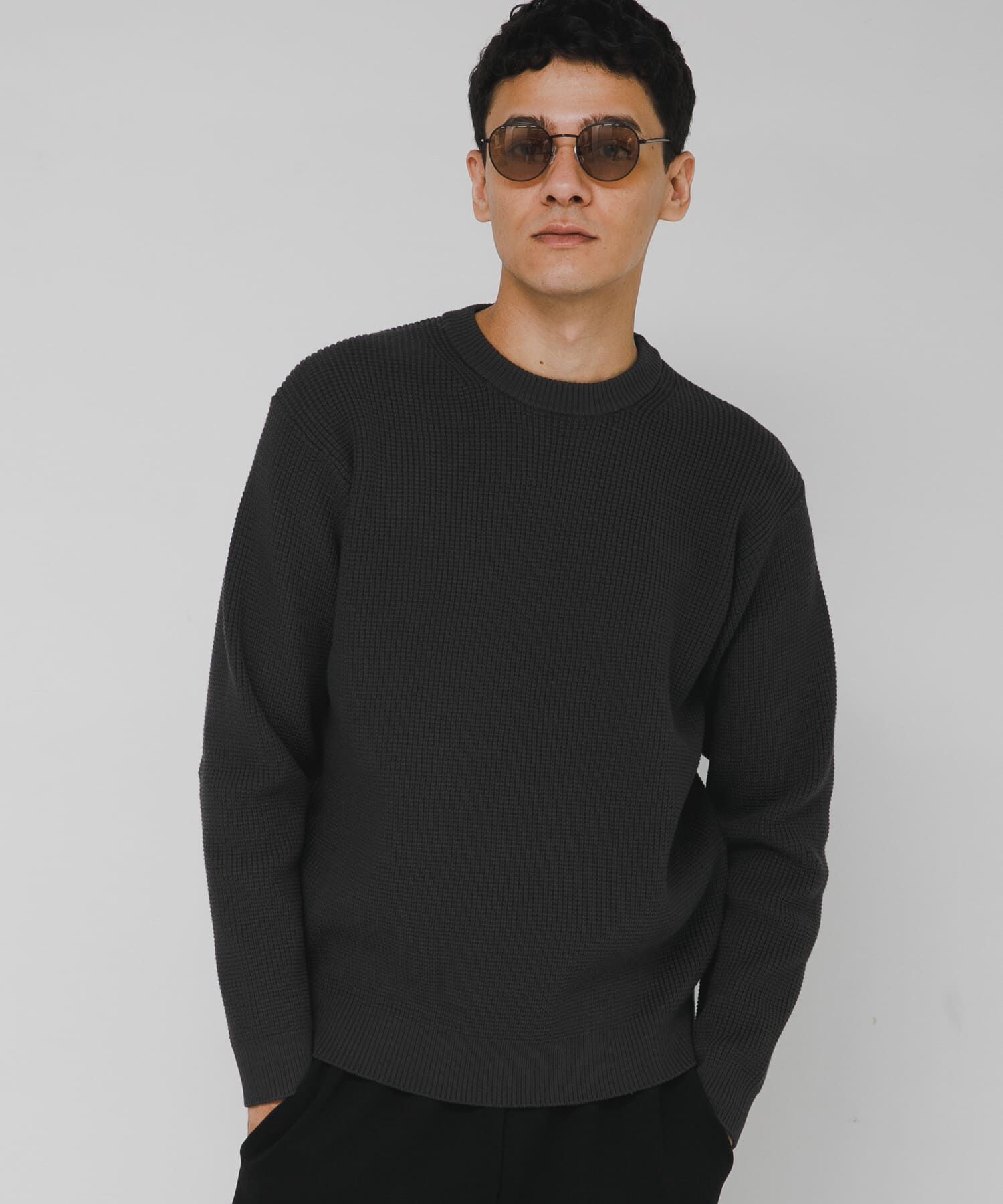 Sonny Label 「ウォッシャブルワッフルニットプルオーバー」|ニット・セーター|