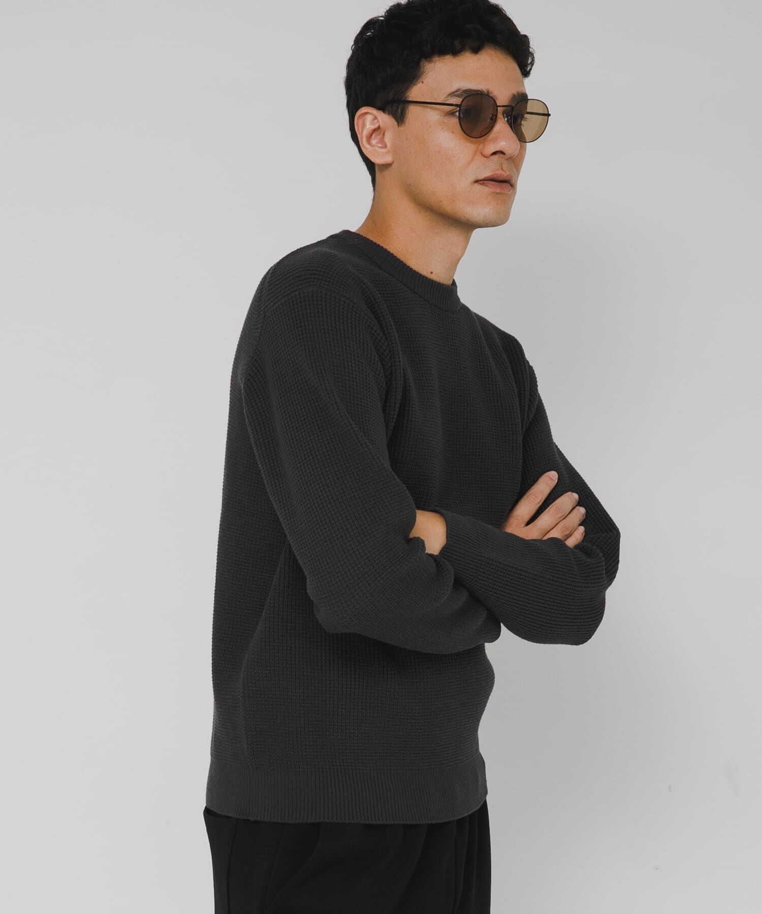 Sonny Label 「ウォッシャブルワッフルニットプルオーバー」|ニット・セーター|